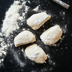 Gluten-Free Japanese Milk Bread (Tangzhong) – Soft, Pillowy, and Easy Gluten-Free Japanese Milk Bread Shaped gluten-free dough pieces for Japanese milk bread on a floured surface