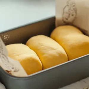 Tangzhong Pumpkin Bread: Fall-Inspired Comfort in Every Slice Tangzhong Pumpkin Bread Tangzhong pumpkin bread dough shaped in loaf pan before proofing